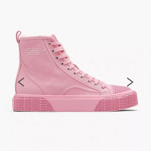 New Marc Jacobs The High Top Sneaker Women’s 41 EU / 11 US - Picture 3 of 16